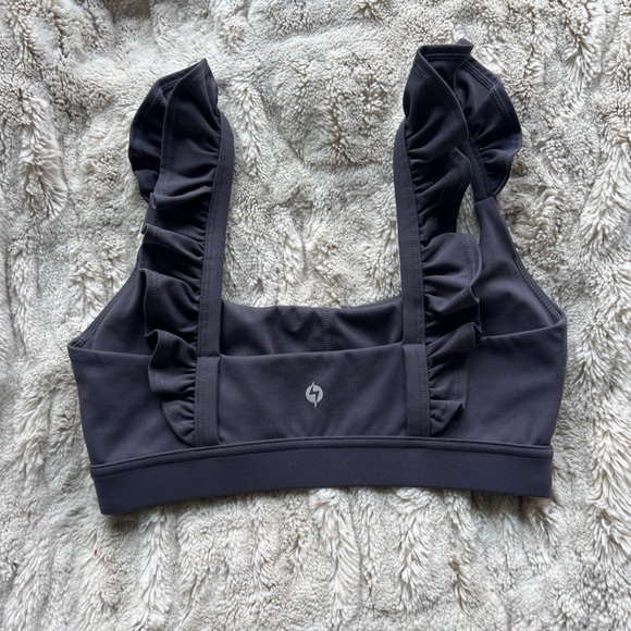 Popflex Set - Ruffle Bra & Crisscross Hour Glass Biker Short - Picture 5 of 6